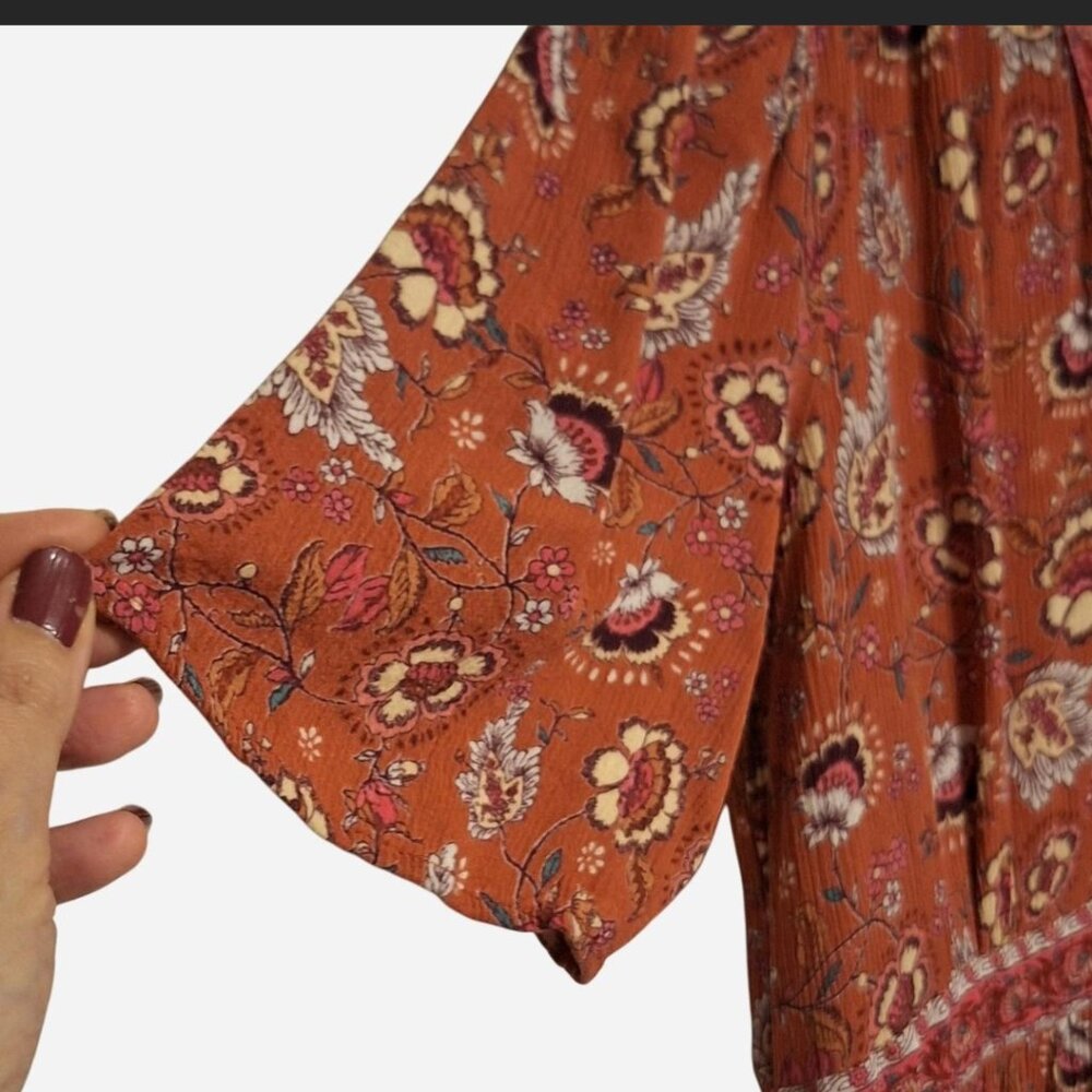 Knox Rose, fall colors, maxi dress, size XXL - Picture 3 of 6